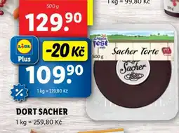 Lidl Dort Sacher nabídka