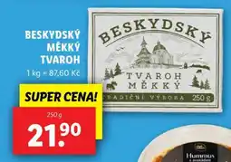 Lidl BESKYDSKÝ MĚKKÝ TVAROH nabídka