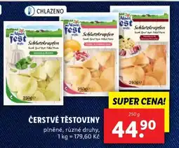 Lidl Čerstvé těstoviny nabídka