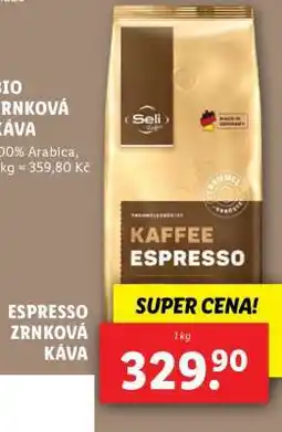 Lidl Seli Espresso zrnková káva nabídka
