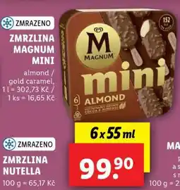 Lidl Zmrzlina Magnum Mini nabídka