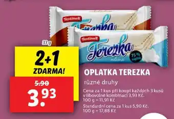 Lidl OPLATKA TEREZKA nabídka
