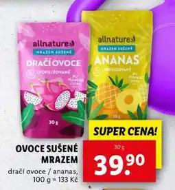Lidl allnature Dračí ovoce / Ananas nabídka