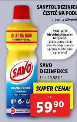 Lidl Savo dezinfekce nabídka