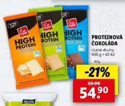 Lidl Proteinová čokoláda nabídka