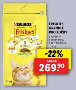 Lidl Friskies granule pro kočky nabídka