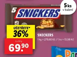 Lidl Snickers nabídka