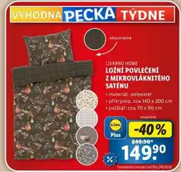 Lidl LIVARNO HOME LOŽNÍ POVLEČENÍ Z MIKROVLÁKNITÉHO SATÉNU nabídka