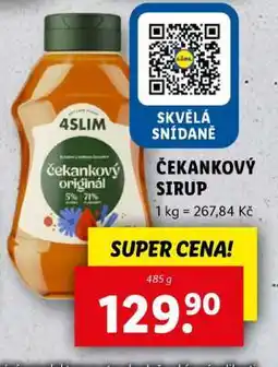Lidl Čekankový sirup nabídka