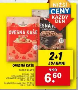 Lidl Ovesná kaše nabídka