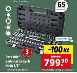 Lidl Parkside Sada nástrčných klíčů 3/8 nabídka