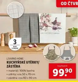 Lidl LIVARNO HOME KUCHYŇSKÉ UTĚRKY/ZÁSTĚRA nabídka