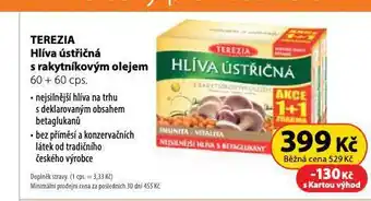 Dr. Max Terezia hlíva ústřičná nabídka