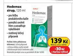 Dr. Max Hedemax sirup nabídka