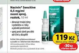 Dr. Max Nasivin sensitive nabídka