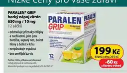 Dr. Max Paralen grip horký nápoj nabídka