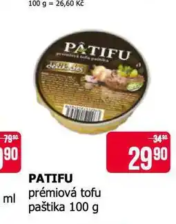 Teta Veto patifu prémiová tofu paštika nabídka