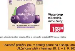 Teta Waterdrop minikdrink nabídka