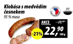 ZEMAN Klobása s medvědím česnekem nabídka