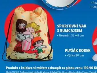Lidl Sportovní vak s rumcajsem nabídka