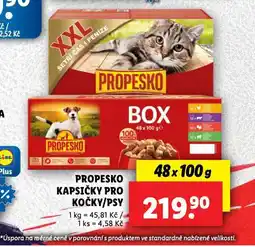 Lidl Propesko kapsičky pro kočky nabídka