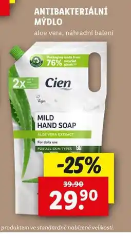 Lidl Cien antibakteriální mýdlo nabídka