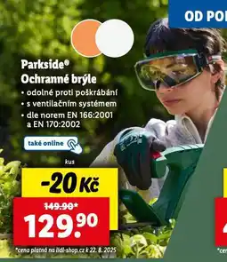 Lidl Ochranné brýle nabídka