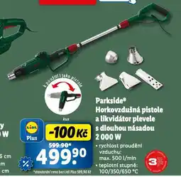 Lidl Horkovzdušná pistole a likvidátor plevele s dlouhou násadou 2000 w nabídka