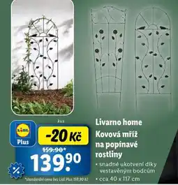 Lidl Kovová mříž na popínavé rostliny nabídka