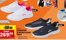 Lidl Sportovní a volnočasová obuv nabídka
