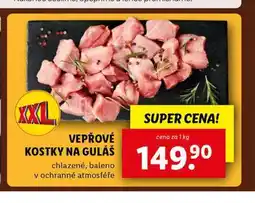 Lidl Vepřové kostky na guláš nabídka