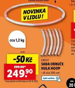 Lidl Sada obruče hula hoop nabídka