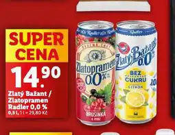 Lidl Zlatopramen radler 0,0% nabídka