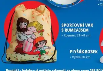 Lidl Sportovní vak s rumcajsem nabídka