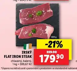 Lidl Irský flat iron steak nabídka
