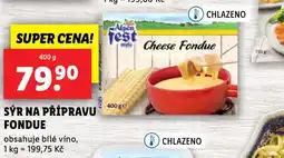 Lidl Sýr na přípracu fondue nabídka