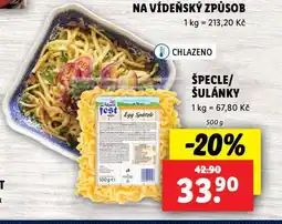 Lidl Špecle / šulánky nabídka