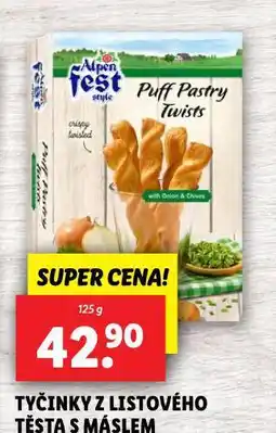 Lidl Tyčinky z listového těsta s máslem nabídka