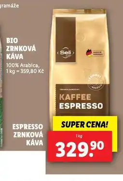 Lidl Espresso zrnková káva nabídka
