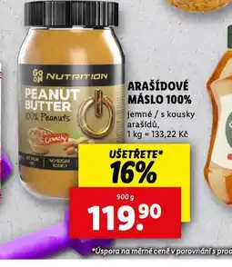 Lidl Arašídové máslo 100% nabídka