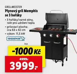 Lidl Plynový gril se 3 hořáky memphis nabídka