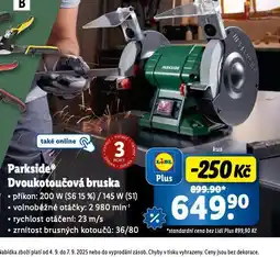 Lidl Dvoukotoučová bruska nabídka