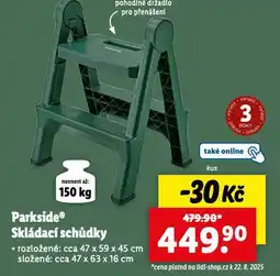 Lidl Skládací schůdky nabídka