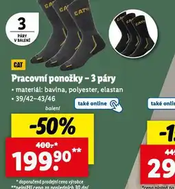 Lidl Pracovní ponožky nabídka
