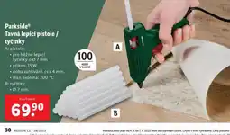 Lidl Tavná pistole / tyčinky nabídka
