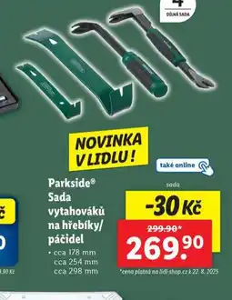 Lidl Sada vytahováků na hřebíky / páčidla nabídka