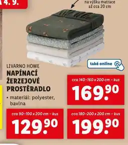 Lidl Žerzejové napínací prostěradlo 90-100 x 200 cm nabídka