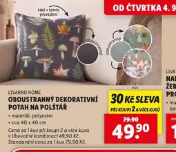 Lidl Oboustranný dekorativní potah na polštář nabídka
