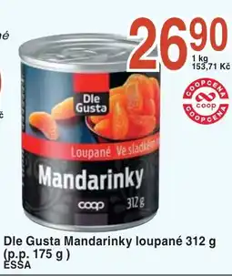 Coop hb Dle Gusta Mandarinky loupané nabídka