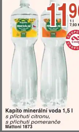 Coop hb Kapíto minerální voda nabídka